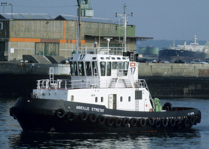 Photograph of the vessel  Abeille Etretat pictured in Le Havre on 16th August 1997