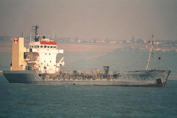 Photograph of the vessel  Ability pictured at anchor on the River Thames on 12th May 2001
