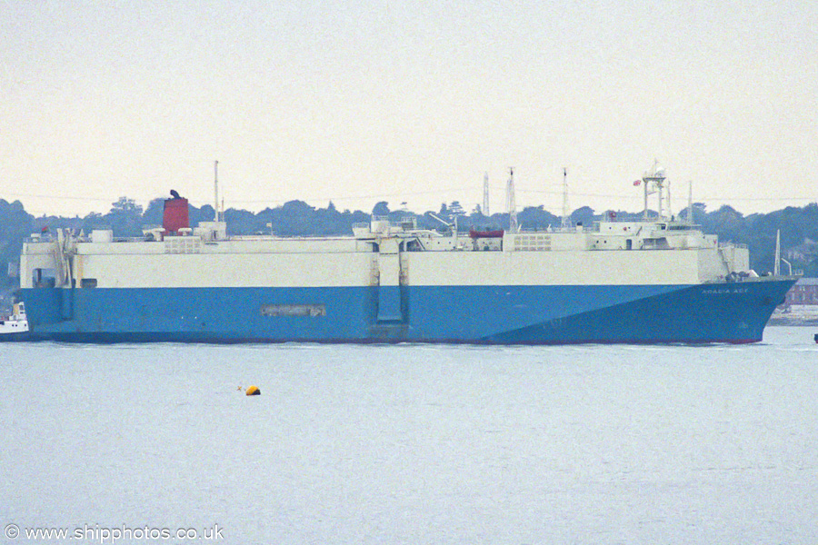 Photograph of the vessel  Acacia Ace pictured arriving in Southampton on 24th September 2001