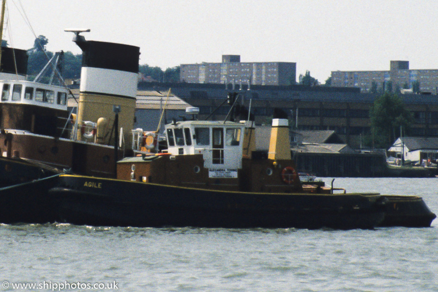 Photograph of the vessel  Agile pictured at Gravesend on 17th June 1989