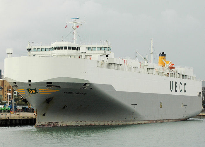 Photograph of the vessel  Arabian Breeze pictured at Southampton on 14th August 2010
