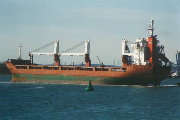 Photograph of the vessel  Archangelgracht pictured arriving in Southampton on 9th March 1998