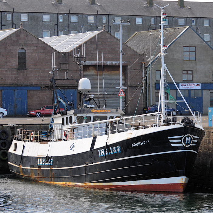 Photograph of the vessel fv Ardent II pictured at Peterhead on 15th April 2012