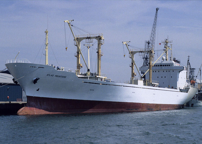 Photograph of the vessel  Atlas Mountains pictured in Southampton on 21st July 1996