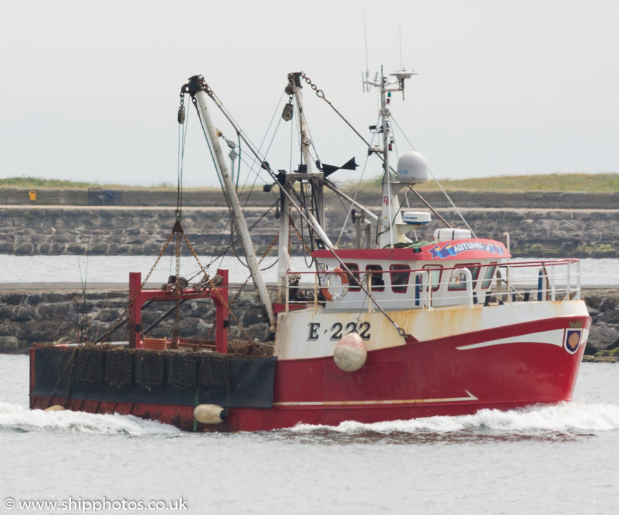 Photograph of the vessel fv Autumn J pictured passing North Shields on 12th July 2019