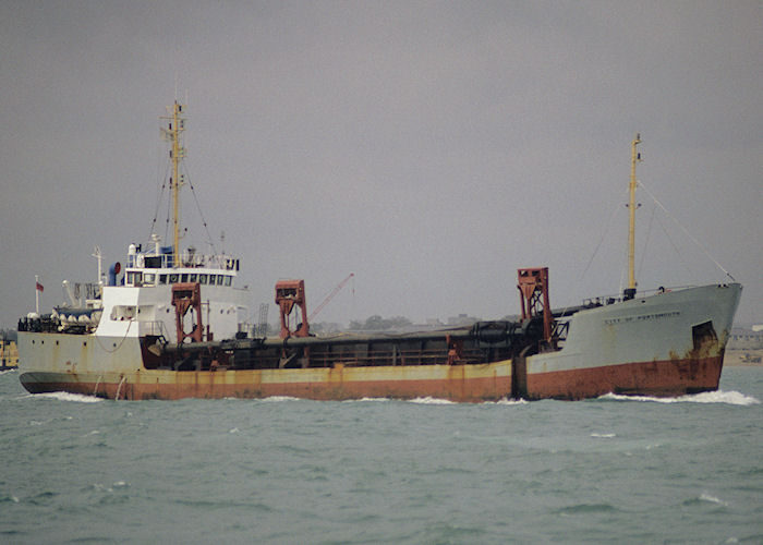 Photograph of the vessel  City of Portsmouth pictured in the Solent on 23rd September 1991