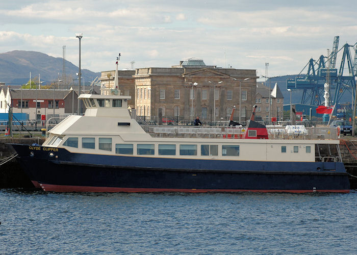 Photograph of the vessel  Clyde Clipper pictured in Victoria Harbour, Greenock on 7th May 2010