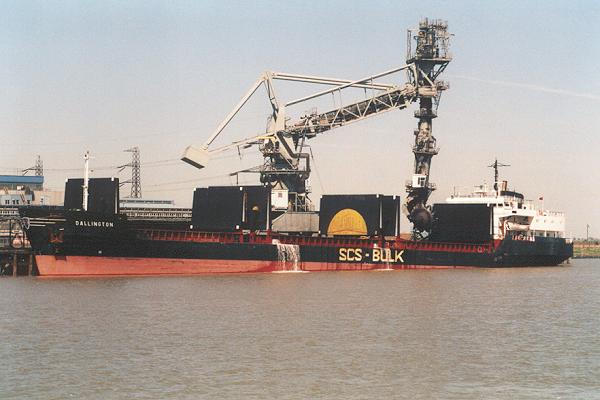 Photograph of the vessel  Dallington pictured at Tilbury Power Station on 12th May 2001