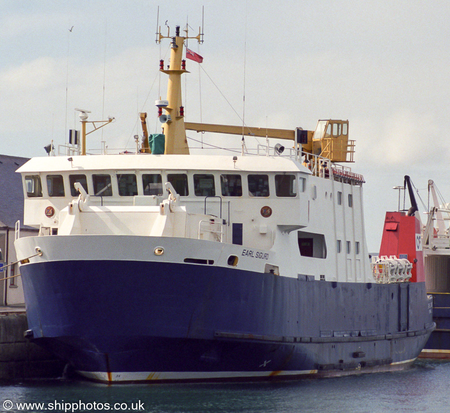 Photograph of the vessel  Earl Sigurd pictured at Kirkwall on 9th May 2003