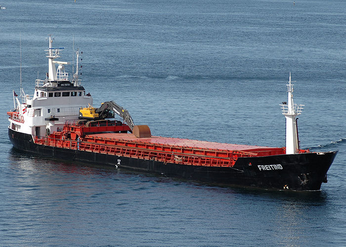 Photograph of the vessel  Freitind pictured departing Stavanger on 4th May 2008