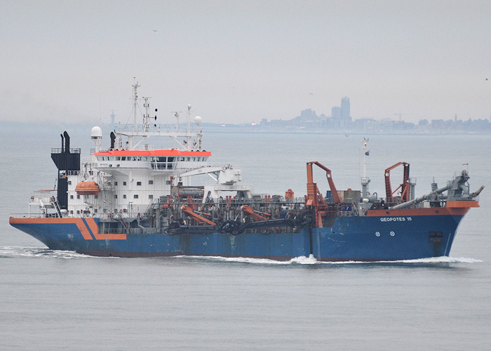 Photograph of the vessel  Geopotes 15 pictured approaching Europoort on 26th June 2012