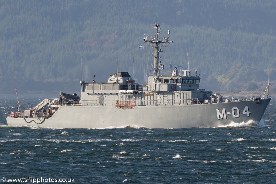 Photograph of the vessel LVNS Imanta pictured passing Gourock on 6th October 2016