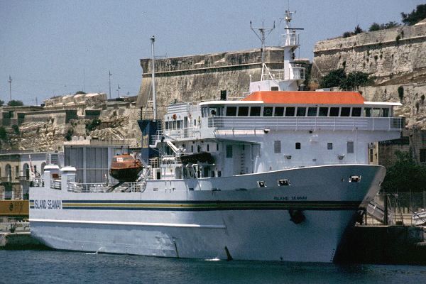 Photograph of the vessel  Island Seaway pictured in Valletta on 1st July 1999