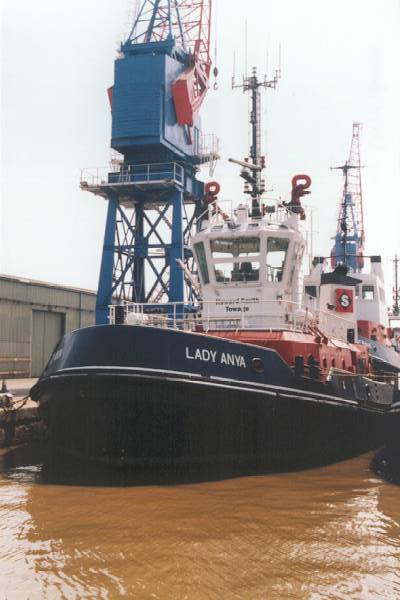 Photograph of the vessel  Lady Anya pictured in Immingham on 18th June 2000