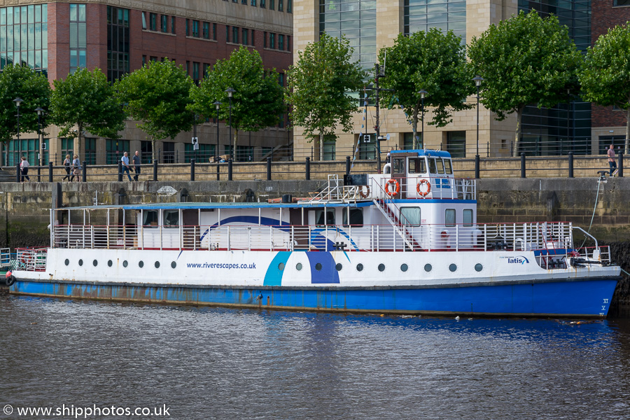 Photograph of the vessel  Latis pictured at Newcastle-upon-Tyne on 27th August 2017