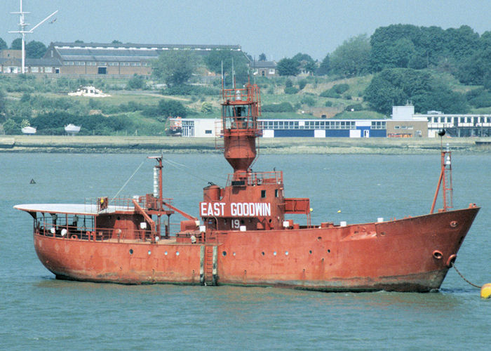 Photograph of the vessel  Light Vessel No. 19 pictured at Harwich on 10th June 1997