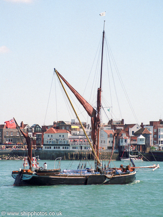 Photograph of the vessel sb May pictured departing Portsmouth on 28th August 2001