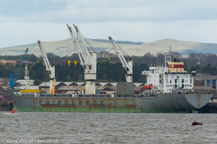 Photograph of the vessel  Norwid pictured at Rosyth on 15th April 2017