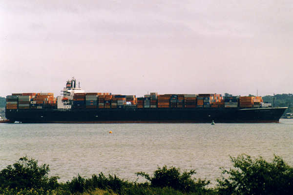 Photograph of the vessel  NYK Andromeda pictured arriving in Southampton on 14th June 2000