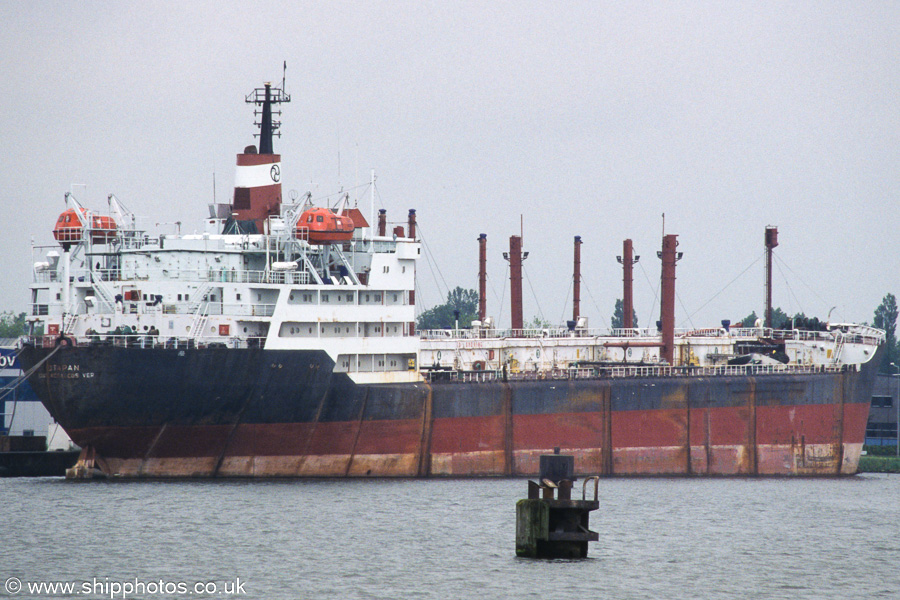 Photograph of the vessel  Otapan pictured laid up on the IJ at Amsterdam on 16th June 2002