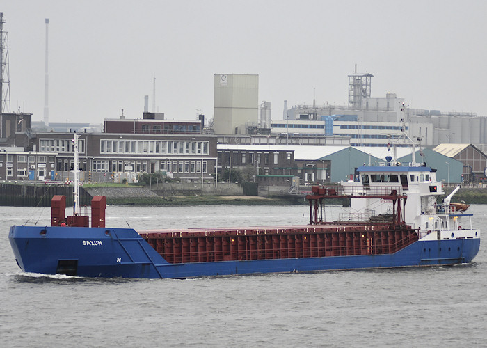 Photograph of the vessel  Saxum pictured passing Vlaardingen on 25th June 2011