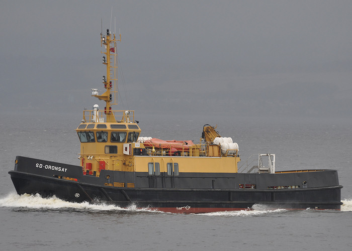 Photograph of the vessel  SD Oronsay pictured passing Greenock on 23rd September 2011