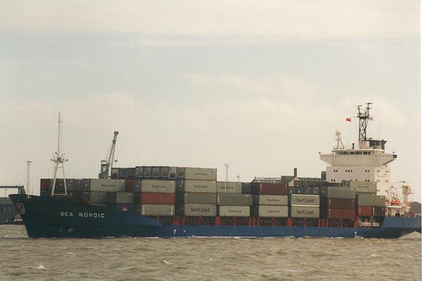 Photograph of the vessel  Sea Nordic pictured arriving in Felixstowe on 6th October 1995