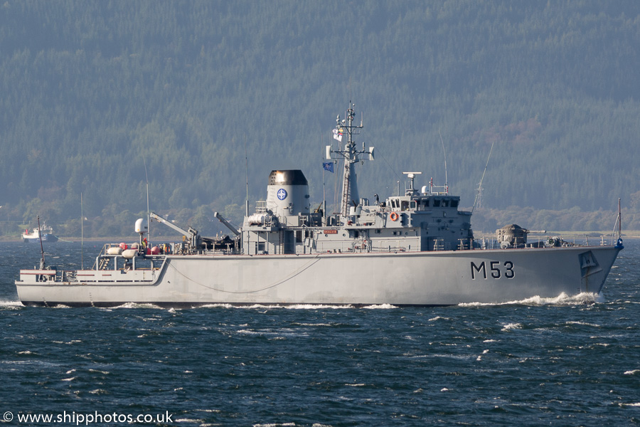 Photograph of the vessel LNF Skalvis pictured passing Gourock on 6th October 2016