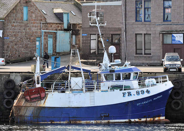 Photograph of the vessel fv Sparkling Waters pictured at Peterhead on 15th April 2012