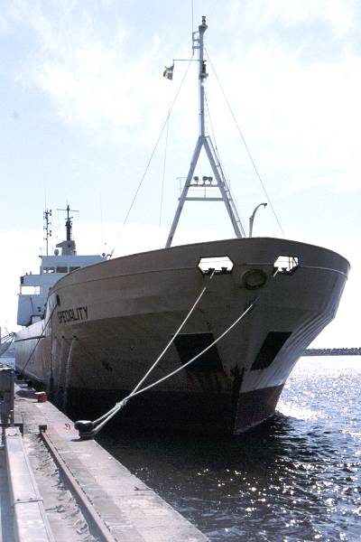 Photograph of the vessel  Speciality pictured in Halmstad on 28th May 2001