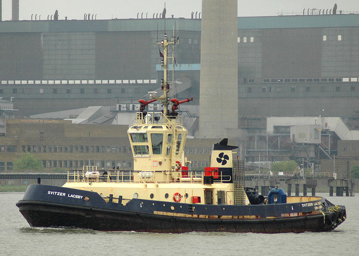 Photograph of the vessel  Svitzer Laceby pictured at Gravesend on 17th May 2008