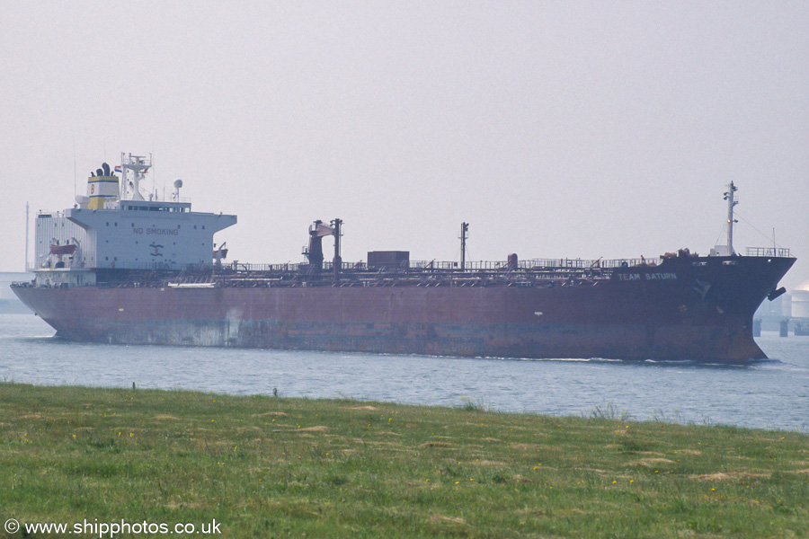Photograph of the vessel  Team Saturn pictured on the Calandkanaal, Europoort on 18th June 2002