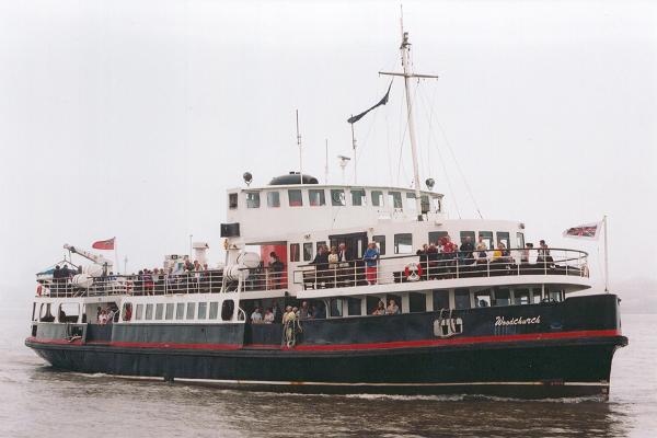 Photograph of the vessel  Woodchurch pictured on the River Mersey on 7th July 2001