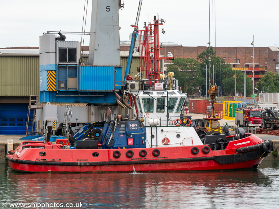 Photograph of the vessel  Yorkshireman pictured at Portsmouth International Port on 8th July 2023