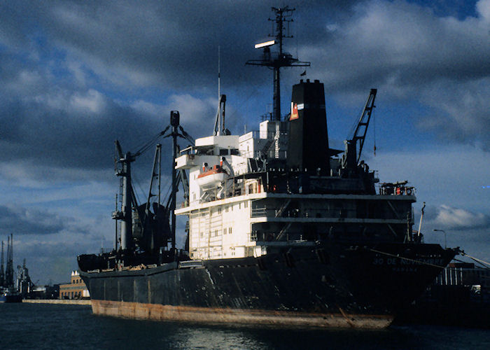 Photograph of the vessel  30 de Noviembre pictured at Southampton on 4th November 1990