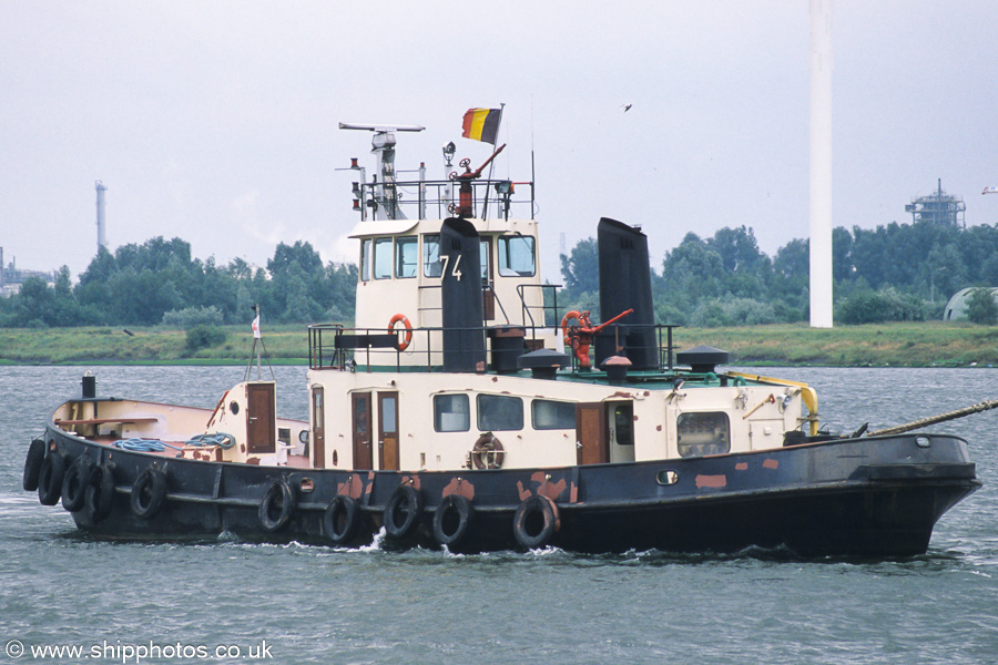 Photograph of the vessel  74 pictured in Kanaldok B2, Antwerp on 20th June 2002