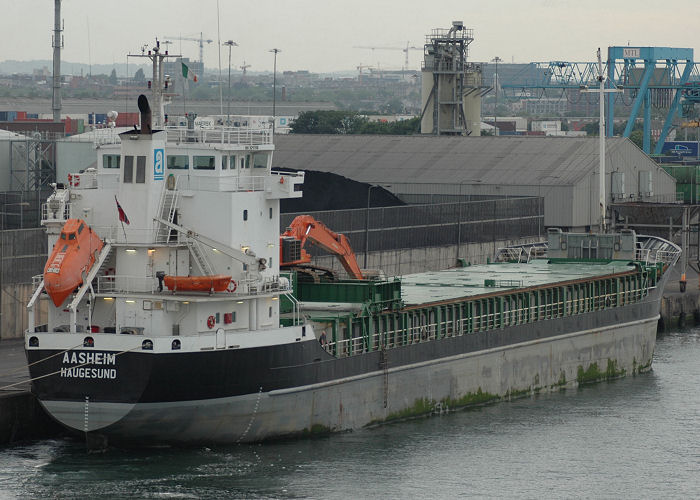 Photograph of the vessel  Aasheim pictured in Dublin on 16th June 2006