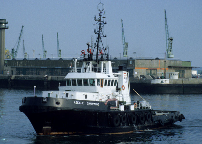 Photograph of the vessel  Abeille Champagne pictured at Le Havre on 16th August 1997
