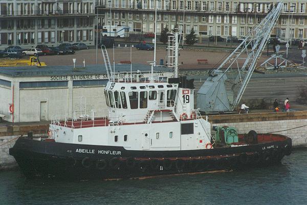 Photograph of the vessel  Abeille Honfleur pictured in Le Havre on 4th March 1994
