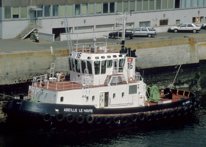 Photograph of the vessel  Abeille Le Havre pictured at Le Havre on 15th August 1997