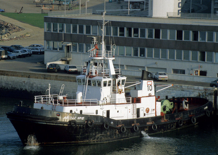 Photograph of the vessel  Abeille No. 10 pictured at Le Havre on 17th August 1997