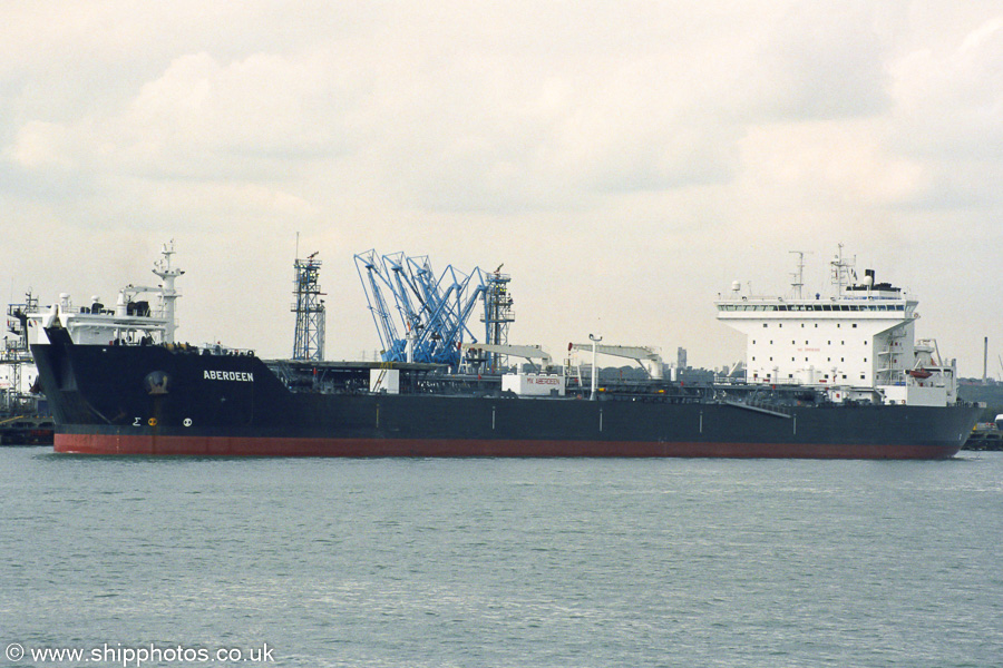 Photograph of the vessel  Aberdeen pictured at Fawley on 27th September 2003