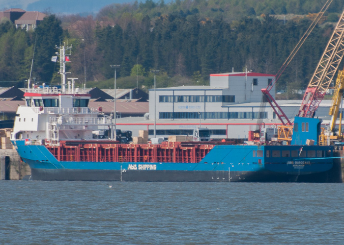 Photograph of the vessel  Abis Bordeaux pictured at Rosyth on 20th April 2014