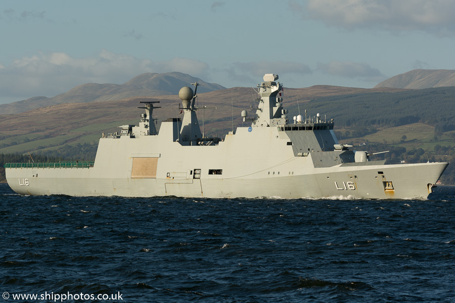 Absalon pictured passing Greenock on 6th October 2016