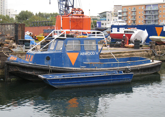 Photograph of the vessel  Abwood V pictured in West India Dock, London on 21st October 2009