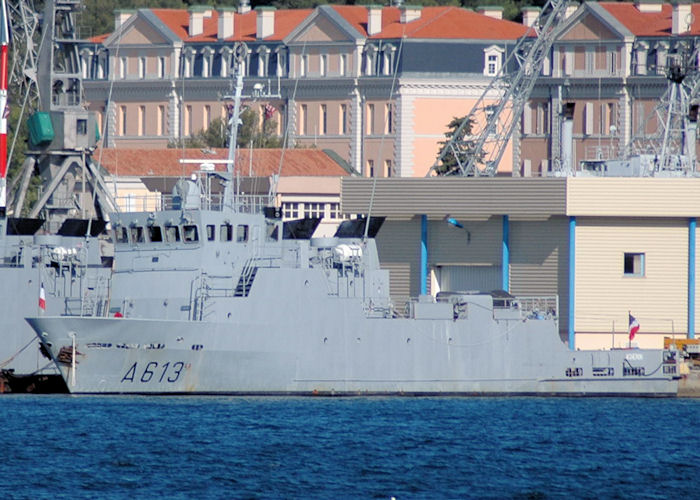 Photograph of the vessel FS Acheron pictured in Toulon on 9th August 2008