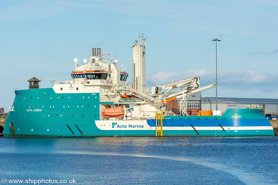 Photograph of the vessel  Acta Auriga pictured at Greenwells Quay, Sunderland on 11th October 2024