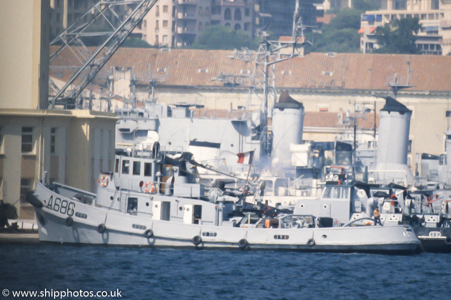 Actif pictured at Toulon on 15th August 1989