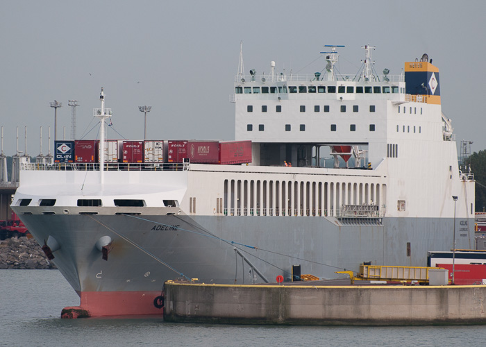 Photograph of the vessel  Adeline pictured at Zeebrugge on 19th July 2014