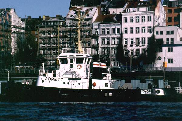 Photograph of the vessel  Adrett pictured at Hamburg on 20th March 2001